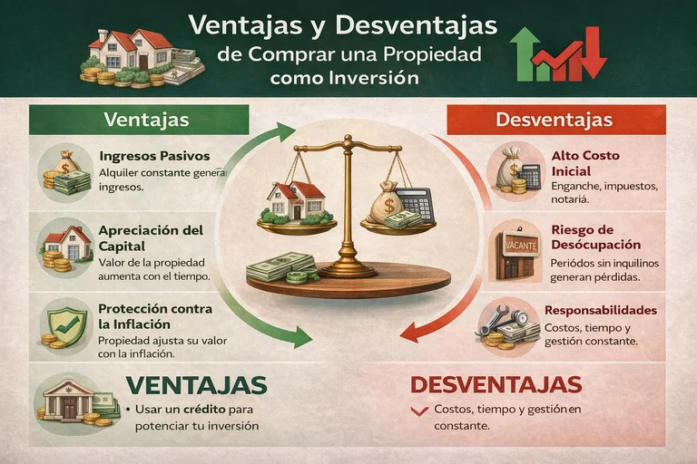 Dos caras de una moneda: una con símbolo de éxito y otra con signos de interrogación, representando pros y contras
