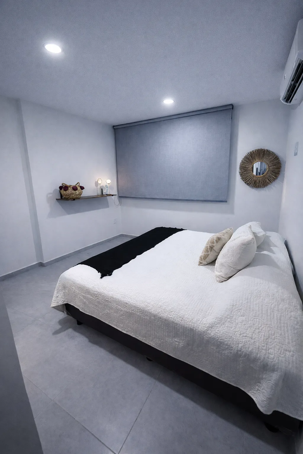 recamara con cama queen