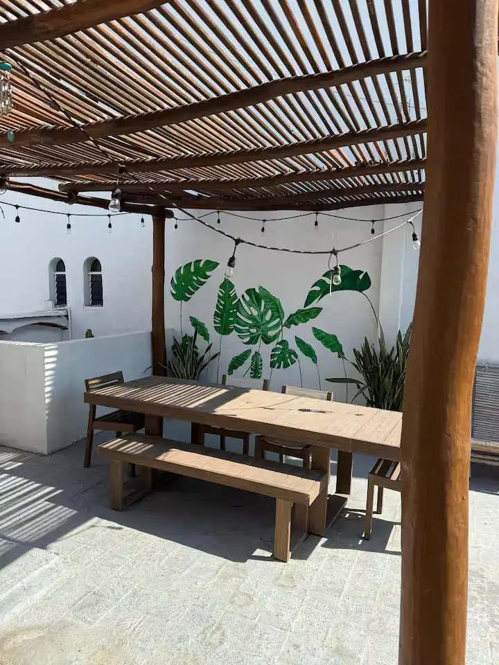 Fotografía 8 de departamento Casa Tropical 2 en Bucerías | Estancia con Alberca y Wifi